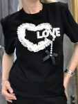 Тениска Love в черно