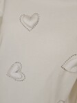 Тениска с 3D сърца и камъни 3