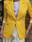 Спортно- елегантно сако в жълт цвят