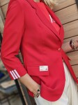 Спортно-елегантно сако в червен цвят