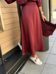 Пола Satin Bordo