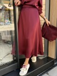Пола Satin Bordo