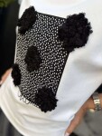 Блуза Black Flowers