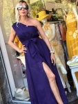 Рокля с едно рамо в лила