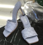 Чехли на ток в светло синьо