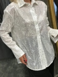 Риза с пайети White Diamond