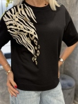 Тениска Zebra Black