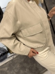Яке Leather Beige