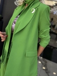Комплект в зелено с шал