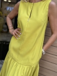 Рокля Basic Yellow
