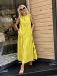 Рокля Basic Yellow