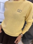 Пуловер от ангора W Yellow