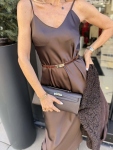 Рокля Satin Brown