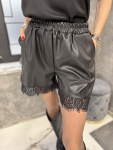 Къси панталони Black Leather