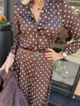 Рокля DOTS Brown
