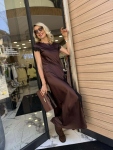 Рокля Brown Party Dress