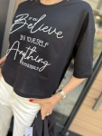 Тениска BELIEVE Black