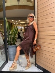 Рокля Brown Satin