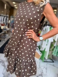 Рокля Taupe Dots