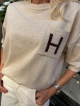 Блуза Letter Beige