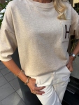 Блуза Letter Beige