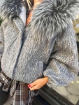 Бомбър FUR Grey