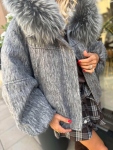 Бомбър FUR Grey