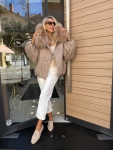 Бомбър FUR Beige