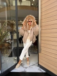 Бомбър FUR Beige