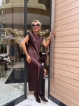 Рокля Brown Party Dress