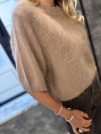 Блуза Angora Beige с къс ръкав