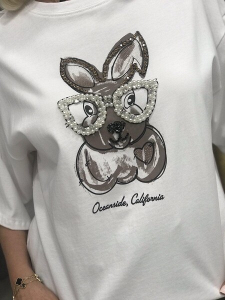 Тениска със зайче 5